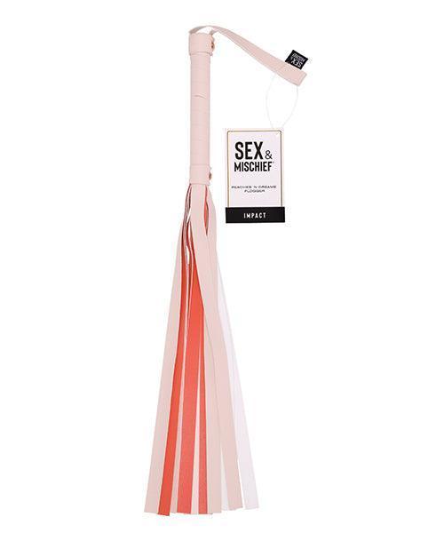 product image, Sex & Mischief Peaches 'n CreaMe Stripe Flogger - SEXYEONE