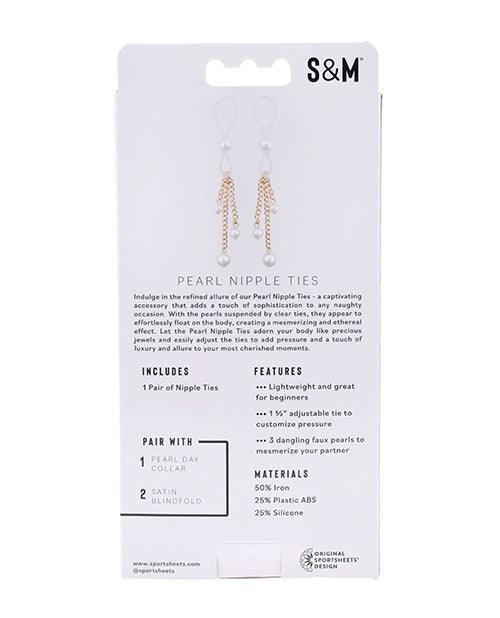 image of product,Sex & Mischief Pearl Nipple Ties - SEXYEONE
