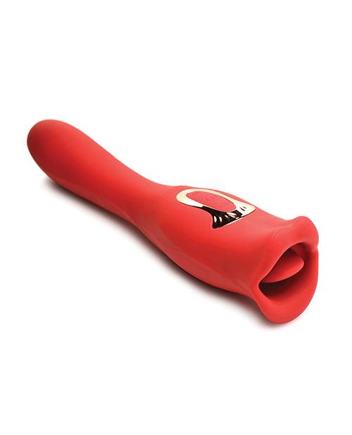 image of product,Shegasm Lickgasm Kiss + Tell Pro Dual Ended Kissing Vibrator - Red - SEXYEONE