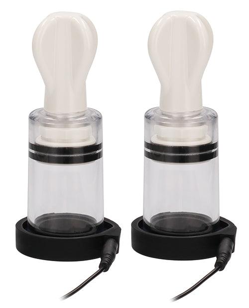 image of product,Shots Electroshock Nipple Suckers - Clear - SEXYEONE