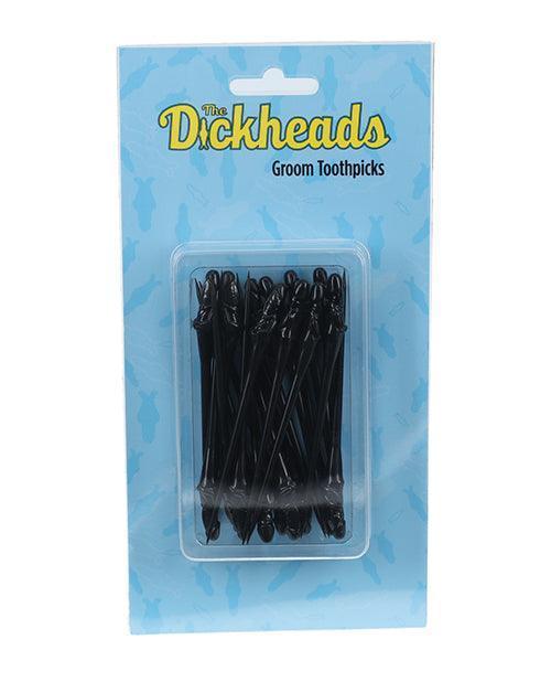 product image,Shots The Dickheads Groom Toothpicks - Black - SEXYEONE