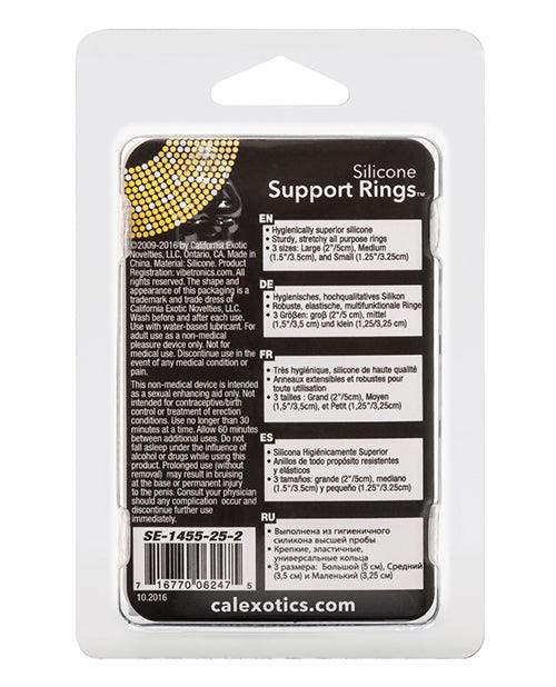 image of product,Silicone Support Rings - Black - SEXYEONE