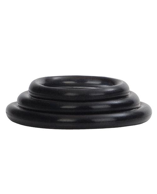 image of product,Silicone Support Rings - Black - SEXYEONE