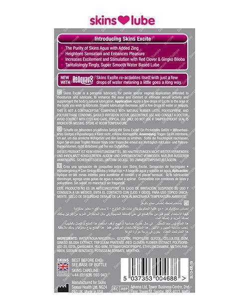 image of product,Skins Excite Water Based Lubricant - 4.4 Oz - SEXYEONE