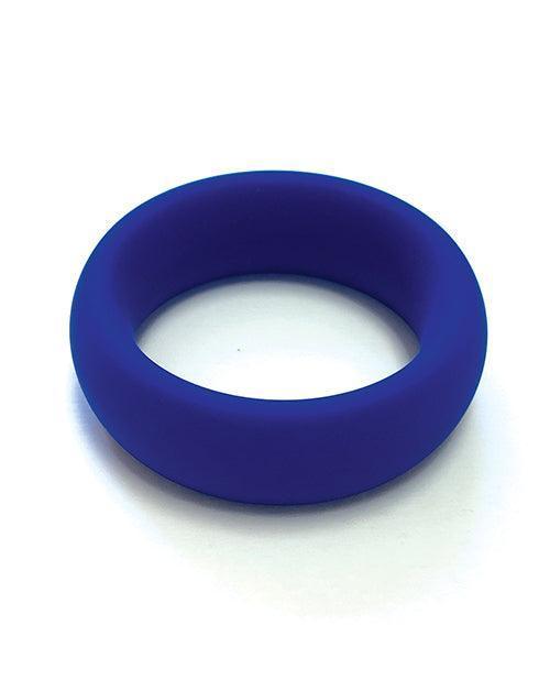 image of product,Spartacus 1.5" Wide Silicone Donut Ring - Blue - SEXYEONE