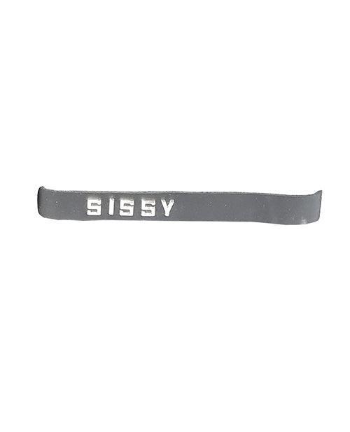 image of product,Spartacus Sissy Leather Collar - Black - SEXYEONE
