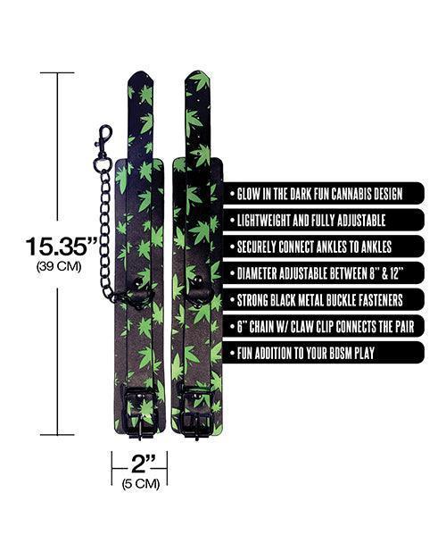 product image,Stoner Vibes Glow in the Dark Ankle Cuffs - SEXYEONE