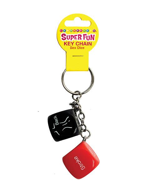 image of product,Super Fun Sex Dice Key Chain - Multi Color - SEXYEONE