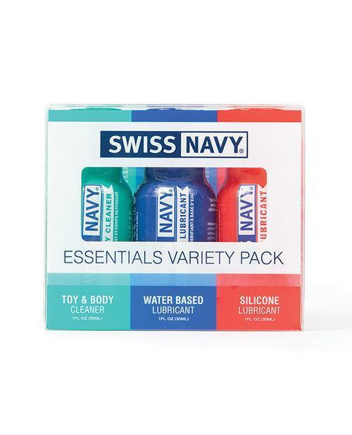 product image, Swiss Navy Essentials Variety Pack of 3 - 1 oz - SEXYEONE