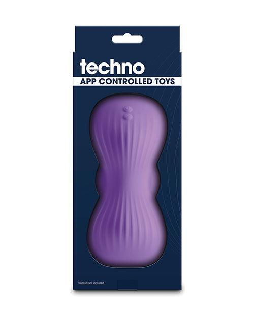 image of product,Techno Trap App Controlled Vibrating Grinding Pad - Purple - SEXYEONE