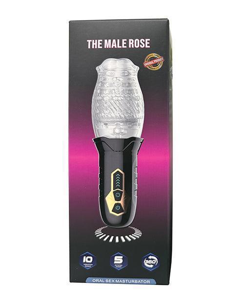product image, The Male Rose Rotating Blow Job Simulator - Black - SEXYEONE