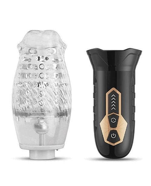 image of product,The Male Rose Rotating Blow Job Simulator - Black - SEXYEONE