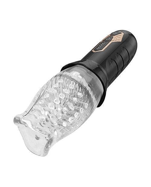 image of product,The Male Rose Rotating Blow Job Simulator - Black - SEXYEONE