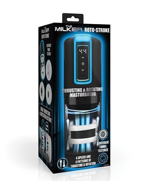product image, The Milker Roto-Stroke Thrusting & Rotating Masturbator - Black - SEXYEONE