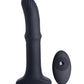 Thunderplugs Sliding Shaft Silicone Vibrator W/remote - Black - SEXYEONE