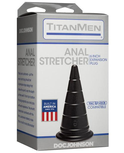 Titanmen 6" Anal Stretcher - Black - SEXYEONE