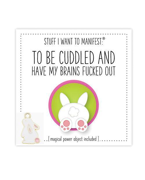 product image, Warm Human To Be Cuddled + Have My Brains Fucked Out Mini Card & Charm - SEXYEONE