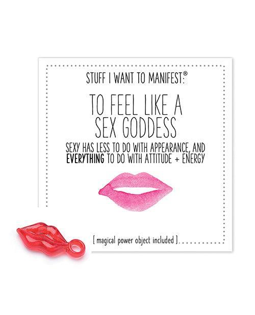 product image, Warm Human To Feel Like A Sex Goddess Mini Card & Charm - SEXYEONE