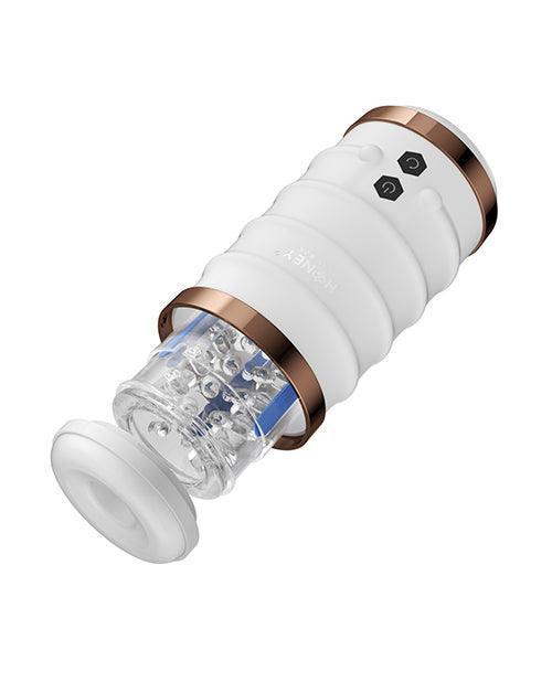 image of product,Warrior Auto Thrusting Male Masturbator - White - SEXYEONE