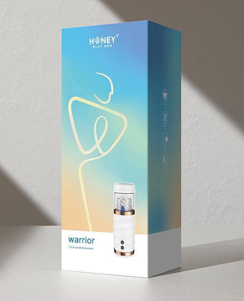 image of product,Warrior Auto Thrusting Male Masturbator - White - SEXYEONE