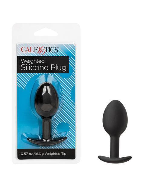 product image, Weighted Silicone Anal Plug - Black - SEXYEONE