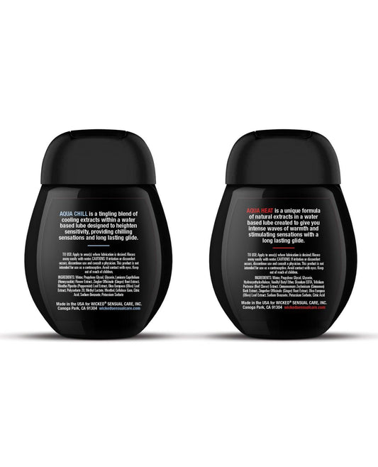 product image,Wicked Sensual Care Sensation Kit Cooling and Warming Water Based Lubricants - 1.5 oz Bottles - SEXYEONE