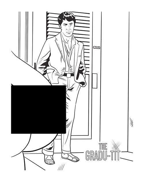 product image,Wood Rocket Boobs Adult Coloring Book - SEXYEONE