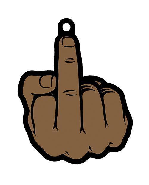 image of product,Wood Rocket Middle Finger Brown Air Freshener - Cologne - SEXYEONE