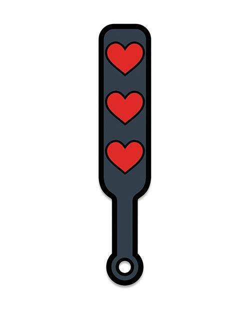product image,Wood Rocket Sex Toy Hearts Paddle Pin - Black/Red - SEXYEONE