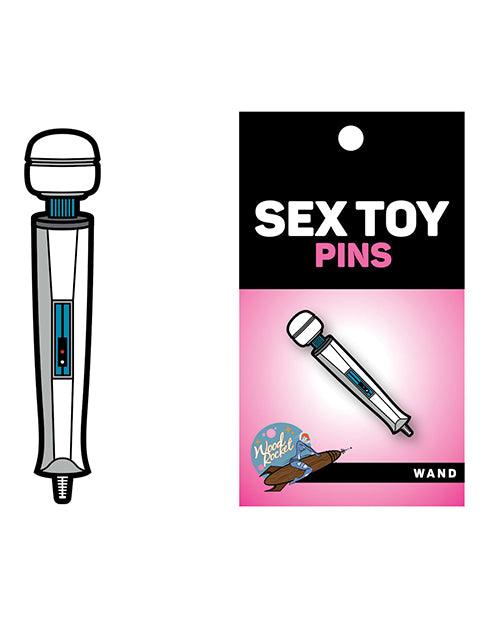product image, Wood Rocket Sex Toy Wand Pin - White - SEXYEONE