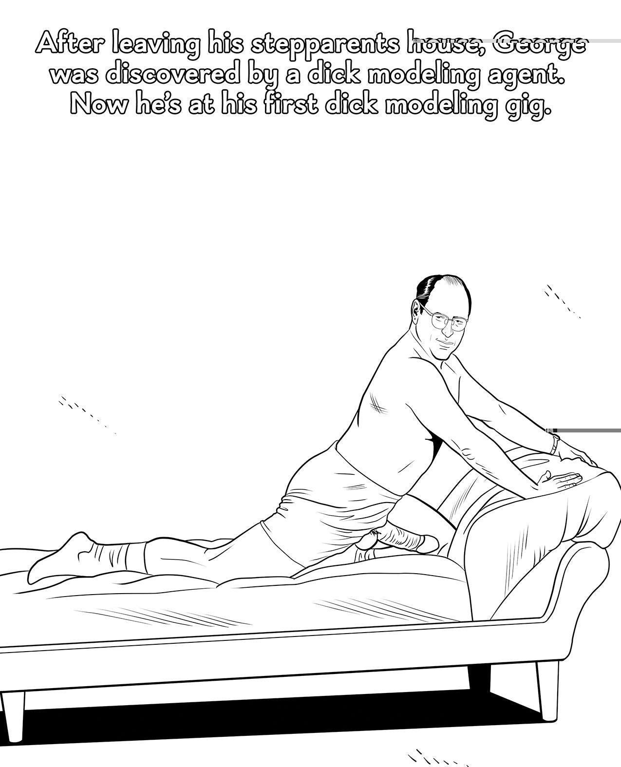 image of product,Wood Rocket Sexfeld Parody Coloring Book - SEXYEONE