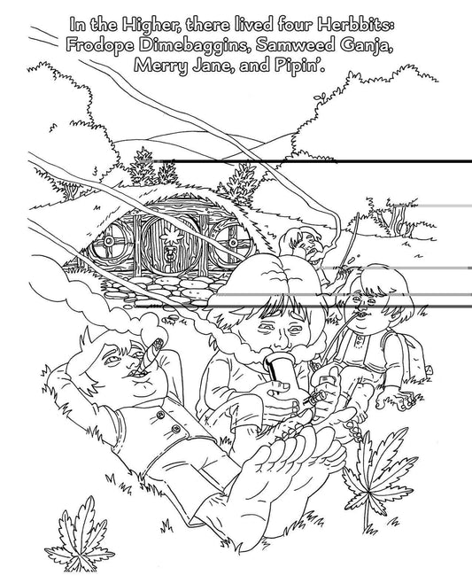 product image,Wood Rocket The Lord Of The Smoke Rings Coloring Book - SEXYEONE