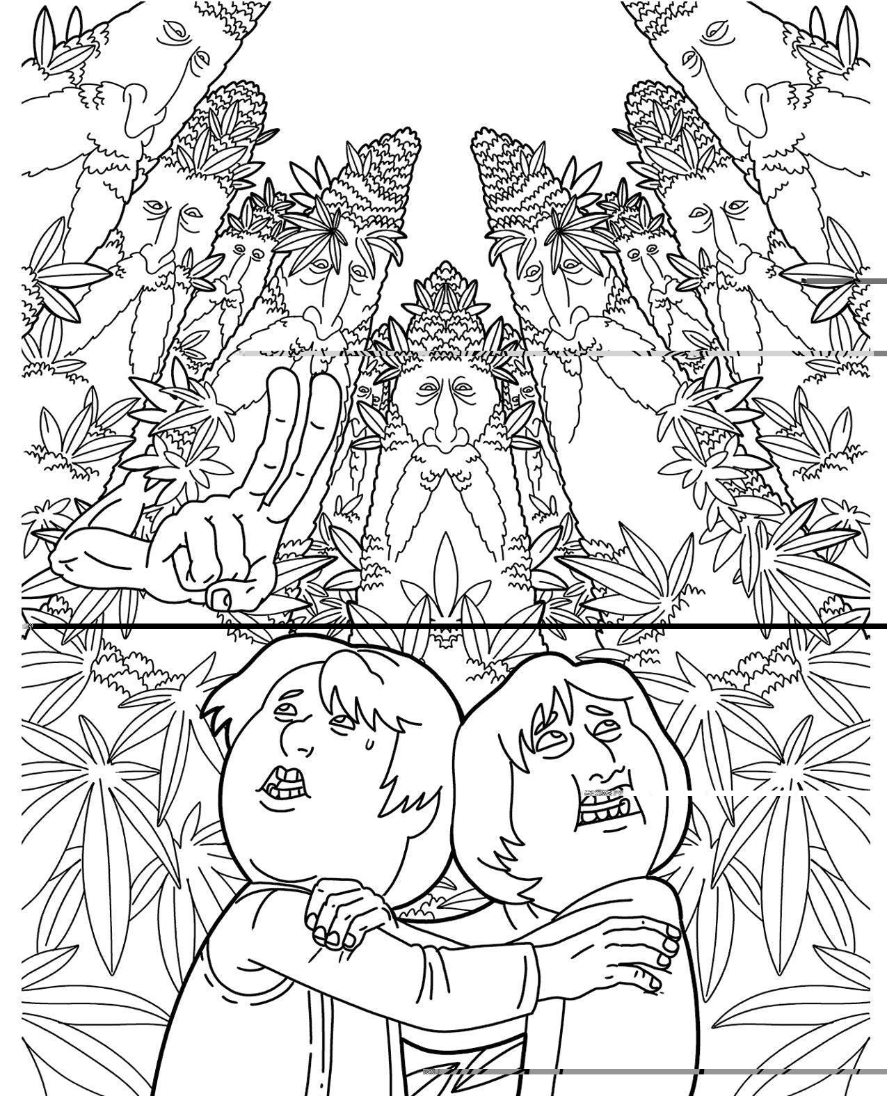 image of product,Wood Rocket The Lord Of The Smoke Rings Coloring Book - SEXYEONE