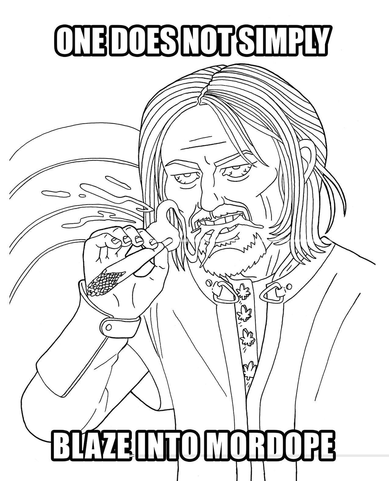 image of product,Wood Rocket The Lord Of The Smoke Rings Coloring Book - SEXYEONE