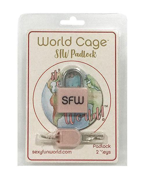 product image, World Cage SFW Padlock w/2 Keys - SEXYEONE