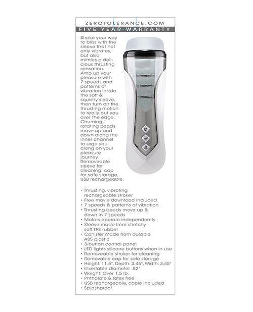 product image,Zero Tolerance Stroking Buddy - White - SEXYEONE