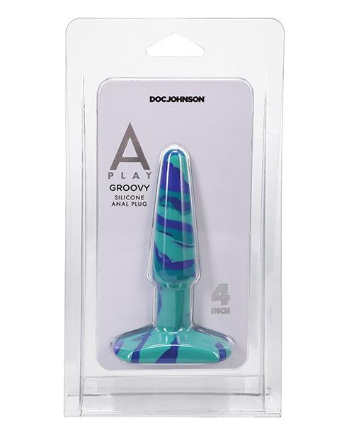 product image, A Play 4" Groovy Silicone Anal Plug - SEXYEONE