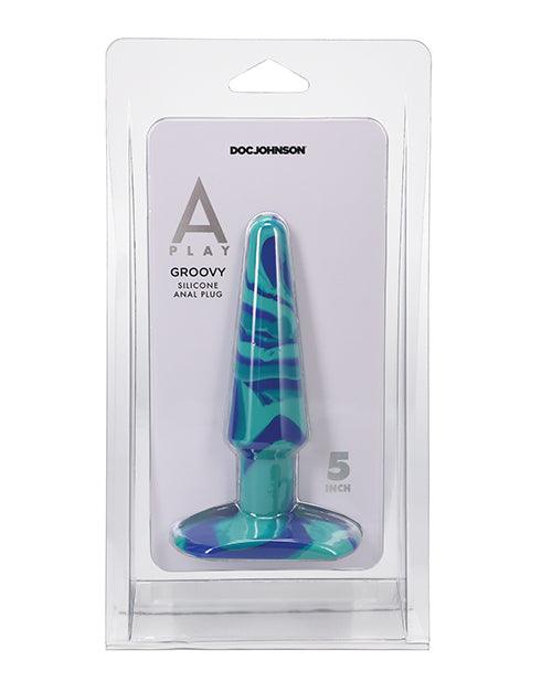 product image, A Play 5" Groovy Silicone Anal Plug - SEXYEONE