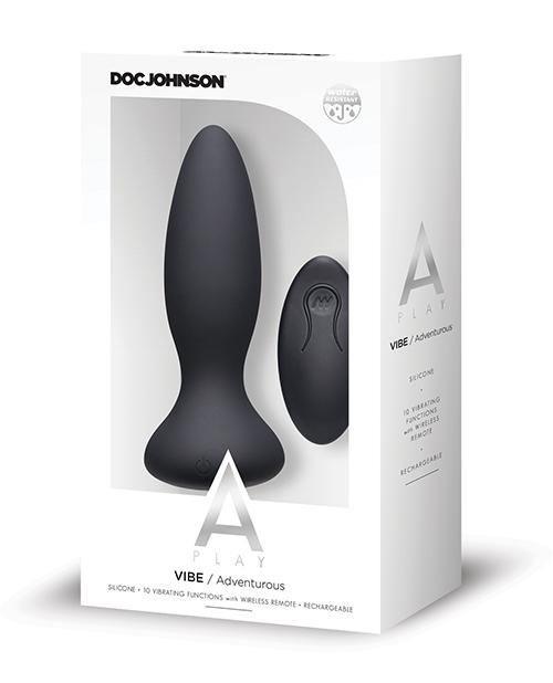 product image, A Play Rechargeable Silicone Adventurous Anal Plug W/remote - SEXYEONE 