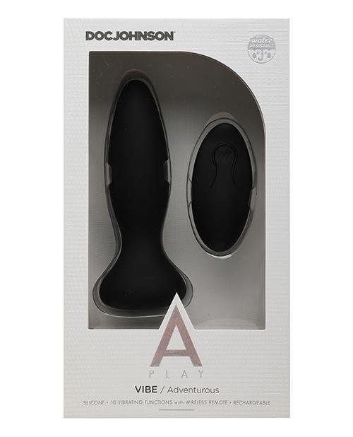 image of product,A Play Rechargeable Silicone Adventurous Anal Plug W/remote - SEXYEONE 