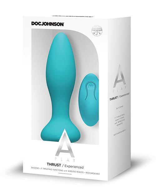 image of product,A Play Thrust Experienced Rechargeable Silicone Anal Plug W/remote - SEXYEONE 