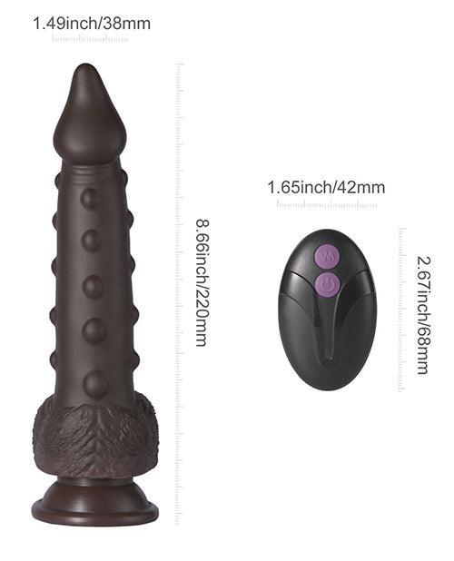 image of product,Alger 8" Thrusting Dildo - Black - SEXYEONE