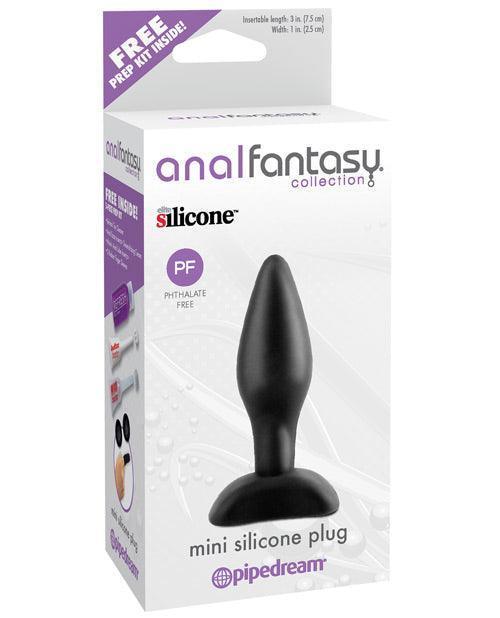 product image, Anal Fantasy Collection Mini Silicone Plug - Black - SEXYEONE
