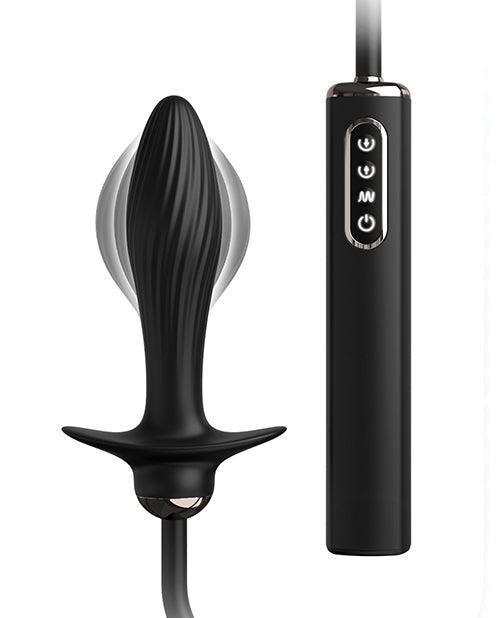 image of product,Anal Fantasy Elite Collection Auto Throb Inflatable Vibrating Plug - Black - SEXYEONE