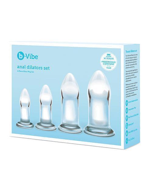 product image, B-vibe Glass Anal Dilator 4 Pc Set - SEXYEONE