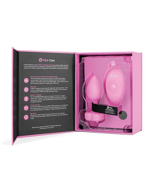 image of product,B-vibe Vibrating Heart Plug - SEXYEONE