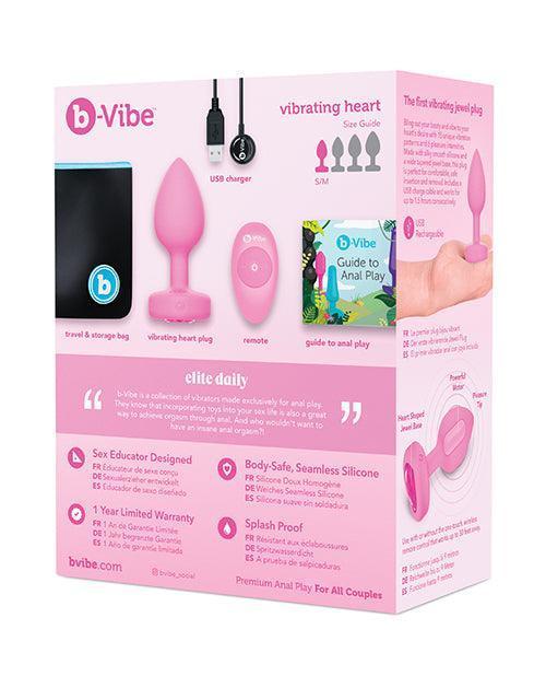image of product,B-vibe Vibrating Heart Plug - SEXYEONE