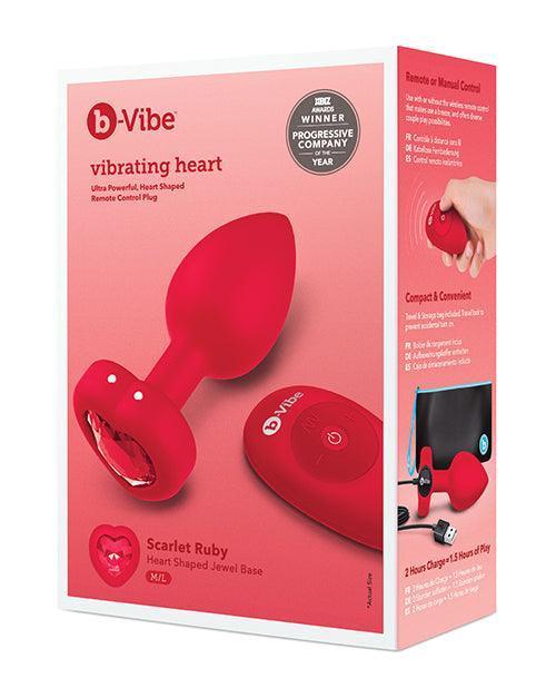 image of product,B-vibe Vibrating Heart Plug - SEXYEONE