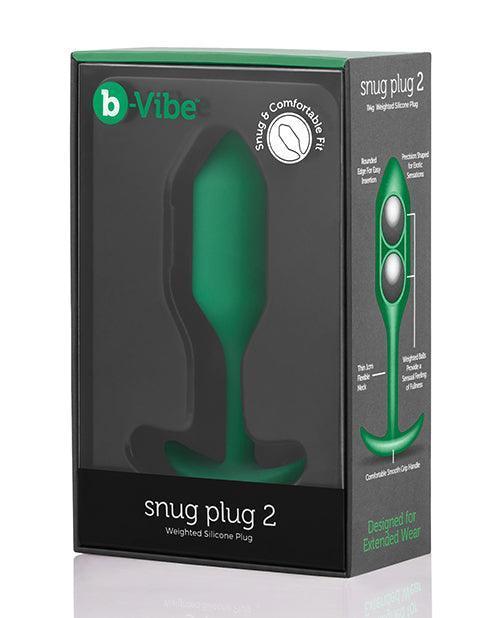 image of product,B-vibe Weighted Snug Plug 2 - 114 G - SEXYEONE