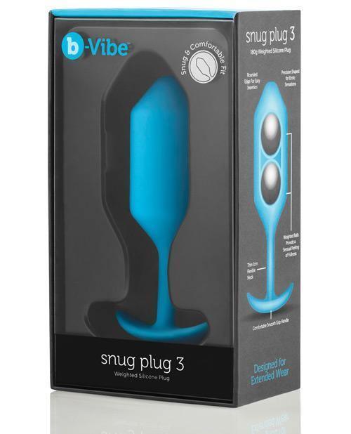 image of product,B-vibe Weighted Snug Plug 3 - .180 G - SEXYEONE